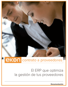 Ekon Contrato a proveedores